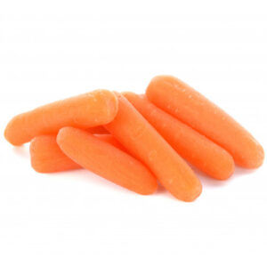 Baby Carrots on a white background