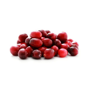 A Bunch of Cranberries on a White Surface