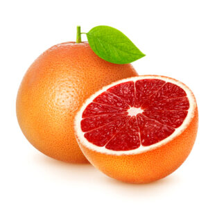 One Full Orange Fruit and One Half Open Orange