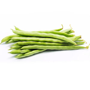 Green Beans on a white background