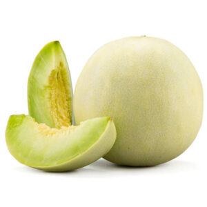 Closeup shot of Honeydew Melon on display of the website