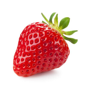 Closeup shot of Strawberry fruit on display of the website