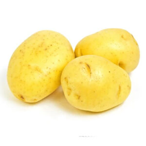 Gold Potato on a white background