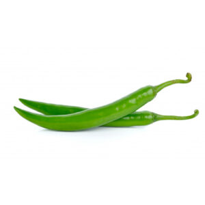 Long hot Pepper on a white background