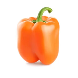 Orange Pepper on a white background