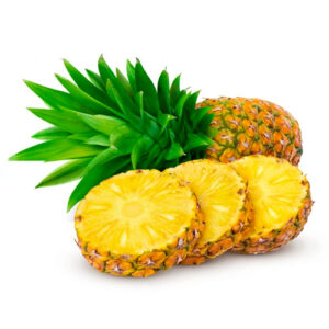 Yellow Pineapple on a white background