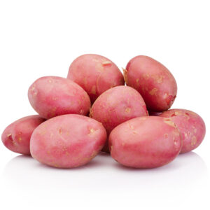 Red Potato on a white background