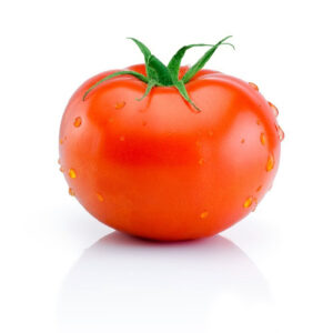 Red Tomato on a white background